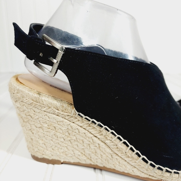 Crown Vintage  Shanie Faux Suede Espadrilles Wedges E923 - Picture 8 of 15